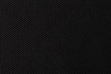 Siyah yoğun kumaş, arka plan. Yakın plan..