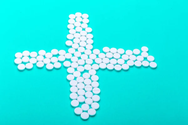 Iscrizione Panacea Fatta Pillole Sfondo Verde — Foto Stock