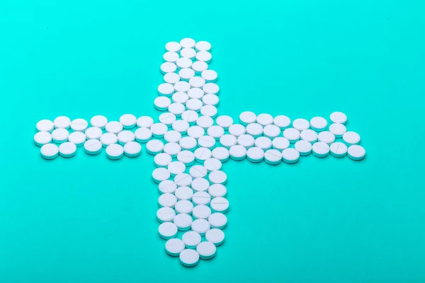 Iscrizione Panacea Fatta Pillole Sfondo Verde — Foto Stock