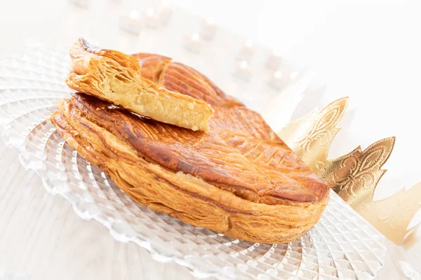 Galette des rois during the epiphany — 스톡 사진