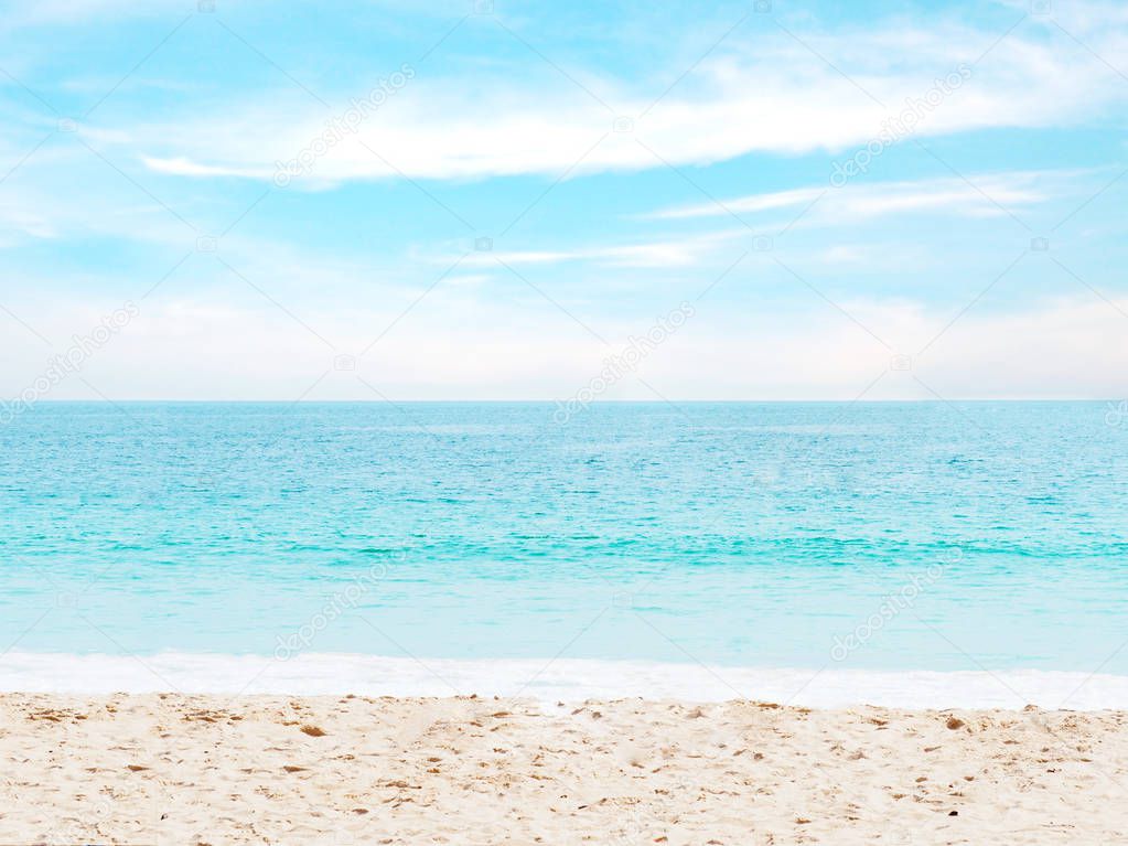 Colorful summer sand beach