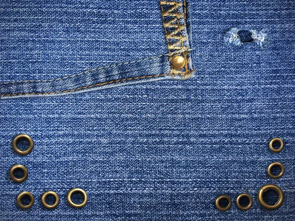 Blå jean denim — Stockfoto