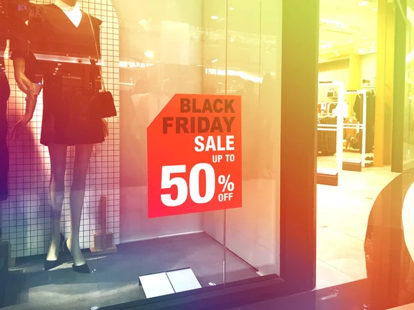 Black Friday verkoop dag winkelen. — Stockfoto