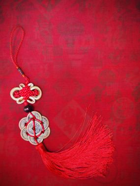 Çin yeni yılı arka plan kopya alanı ile. 