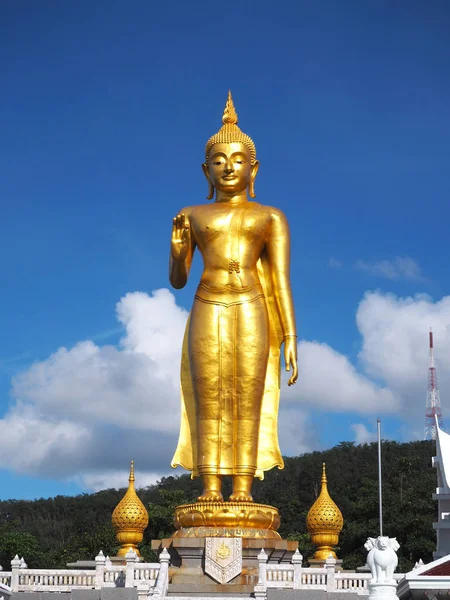 The big golden buddha statue at Thailand — Stock Photo, Image