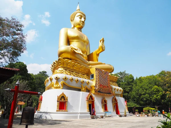 Uthai Thani Thailand January 2020 Big Golden Buddha Name Luang — Stock Photo, Image