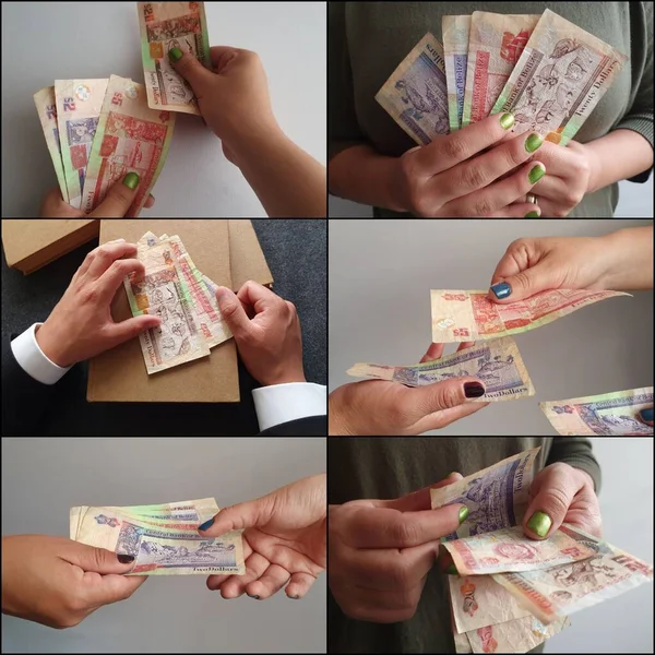 Economia e finanças com dinheiro belizean — Fotografia de Stock