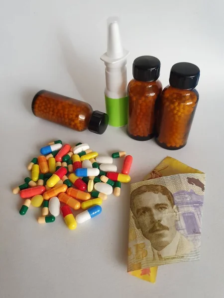 Kosten van de behandeling van ziekten en gezondheidszorg — Stockfoto