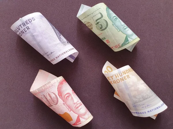 Singapur ve Danimarka paralarının döviz kuru — Stok fotoğraf