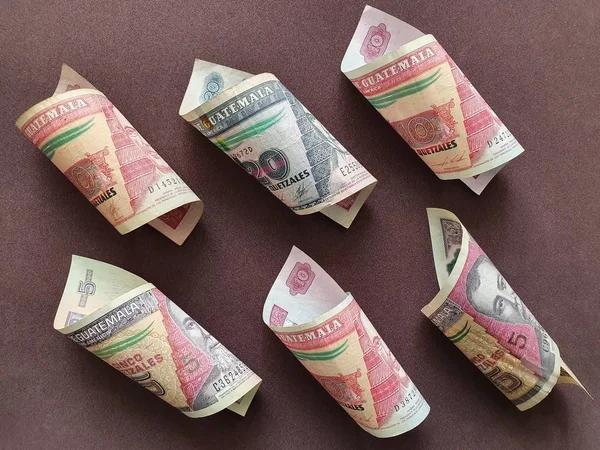 Ekonomi och finans med guatemalanska pengar — Stockfoto
