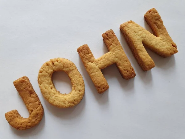 Background for celebration and announcements of food with cookies — Stock Photo, Image