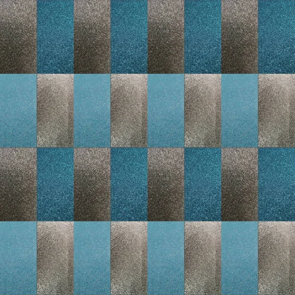 Diseño creativo con patrón geométrico en colores gris y azul —  Fotos de Stock