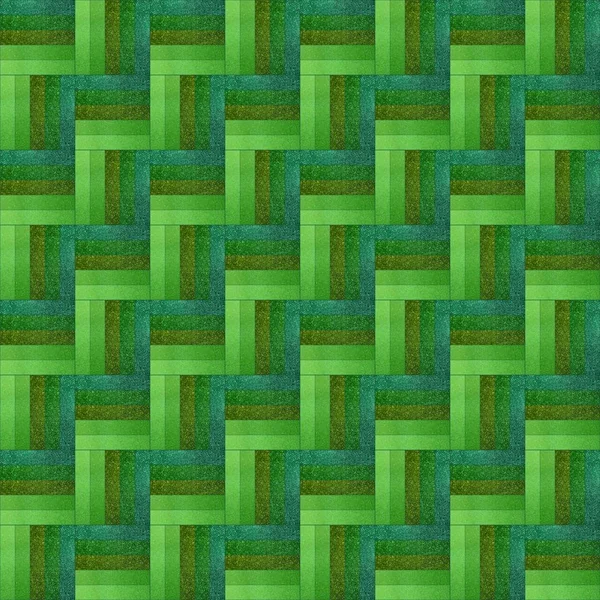 Creative design with geometric pattern in green colors — Stock Photo, Image