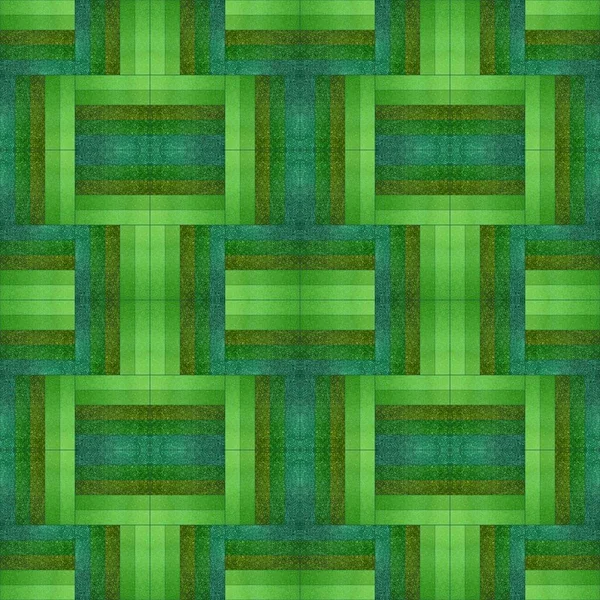 Diseño creativo con patrón geométrico en colores verdes —  Fotos de Stock