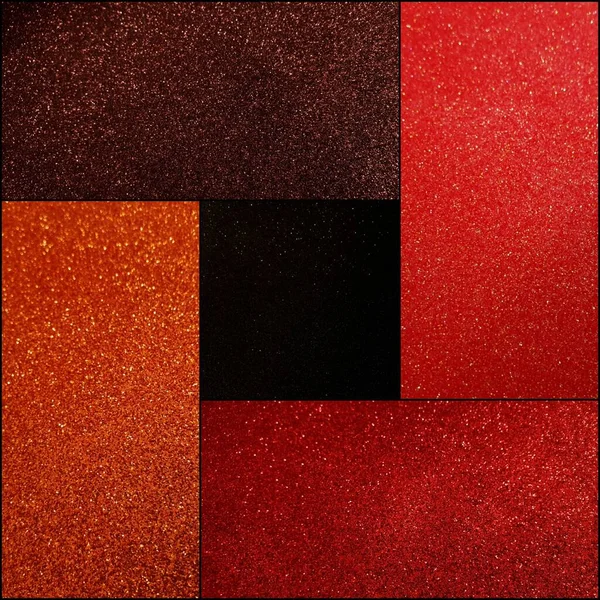 Creatief ontwerp met geometrisch patroon in zwarte en rode kleuren — Stockfoto