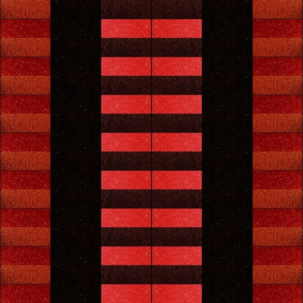 Kreatywny design z geometrycznym wzorem w kolorach czarnym i czerwonym — Zdjęcie stockowe