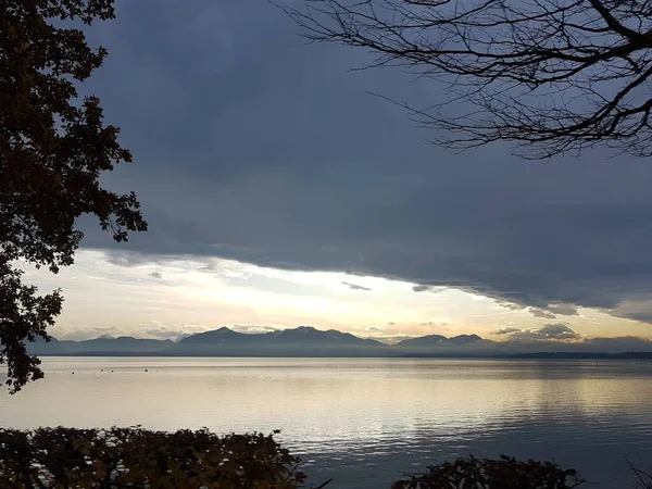 Landscape Chiemsee Lake Germany Autumn Season — Stock Photo, Image