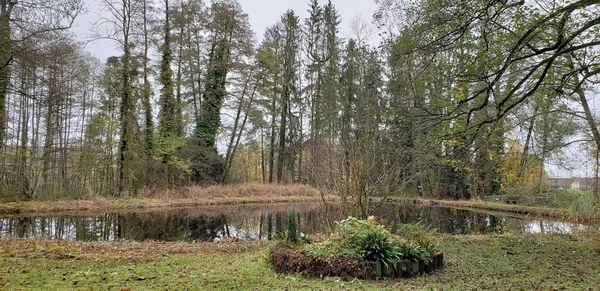 Sonbahar Mevsiminde Almanya Nın Chiemsee Gölü Ndeki Manzara — Stok fotoğraf