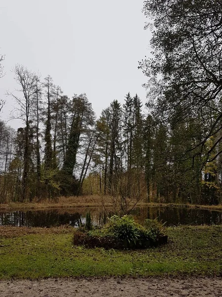 Landskap Chiemsee Sjö Tyskland Höstsäsongen — Stockfoto