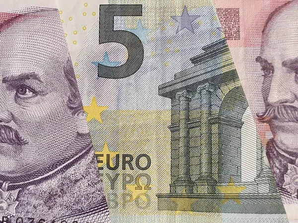 Approccio Alle Banconote Europee Alle Banconote Croate — Foto Stock