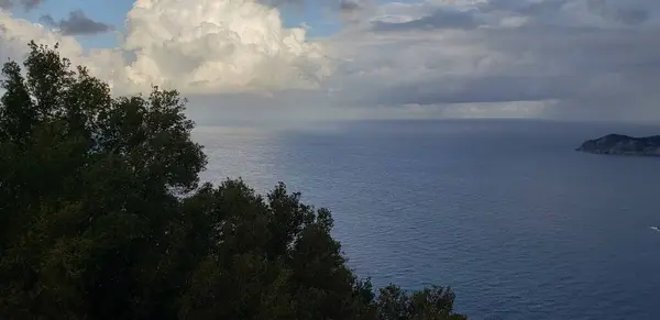 Tropical Landscape Island Kefalonia Greece Cloudy Day — Stock Photo, Image