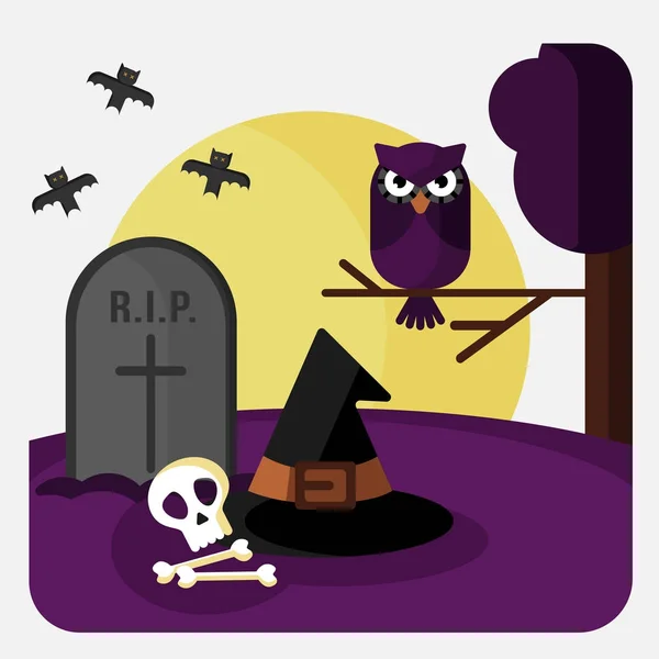 Halloween terror illusztráció vektor — Stock Vector