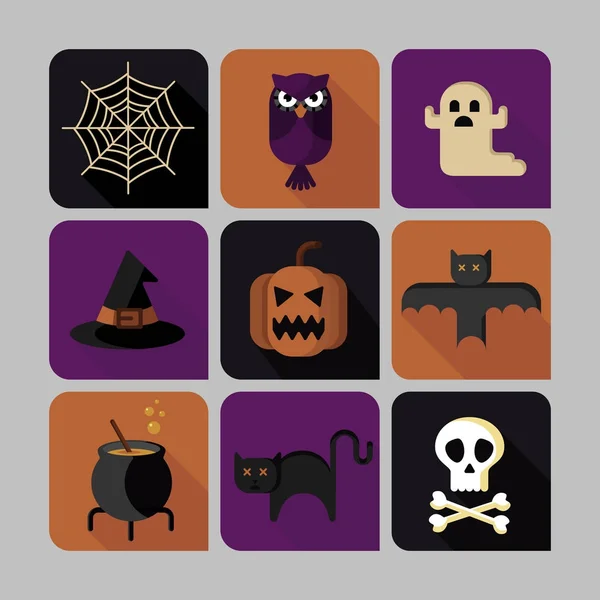 Halloween verscheidenheid van icons set — Stockvector