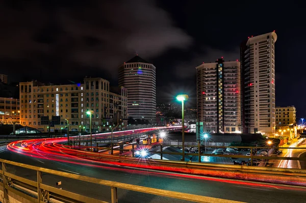 Estrada elevada em Génova — Fotografia de Stock