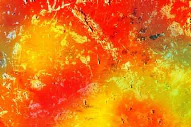 Soyut Grunge kirli arka plan. Sıcak renkler çelik malzeme duvar kağıdı. Kırmızı ve sarı parlak renkleri mükemmel Web tasarım veya grafik baskılar.