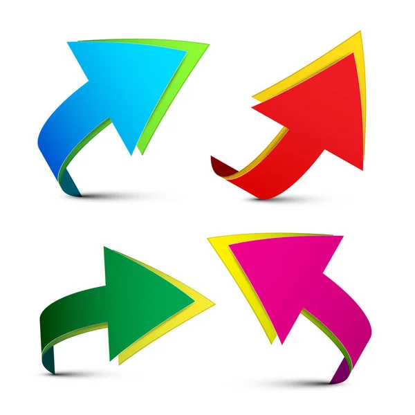 Arrows Set. Iconos vectoriales . — Archivo Imágenes Vectoriales