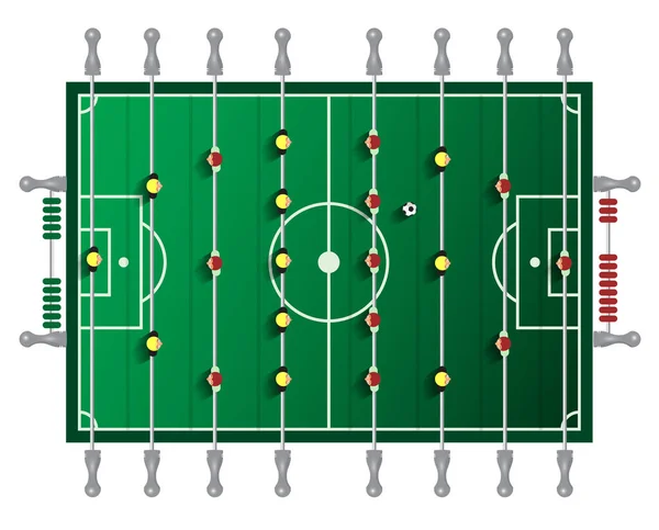 Table Football Vector Tabletop — Stock Vector