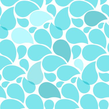 Kesintisiz su damla arka plan. Mavi Web Tasarım zemin. Sonsuz duvar kağıdı vektör çizim.