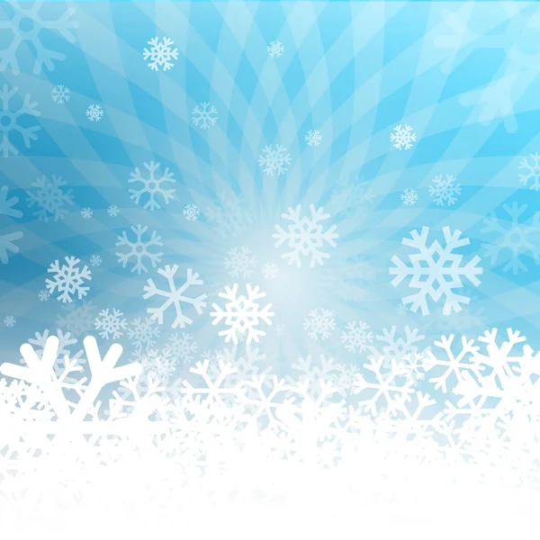 Abstract Blue Winter Vector Background — Stock Vector