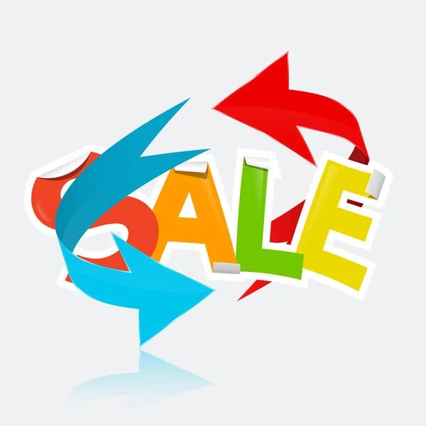 Sale Title with Arrows — Stock Vector