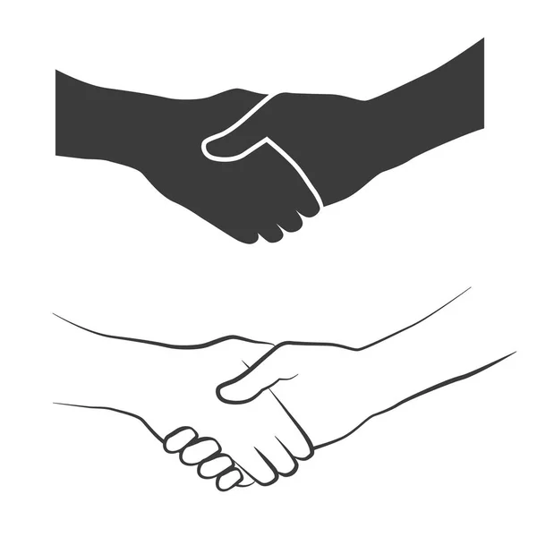 Handshake wektor ikony — Wektor stockowy
