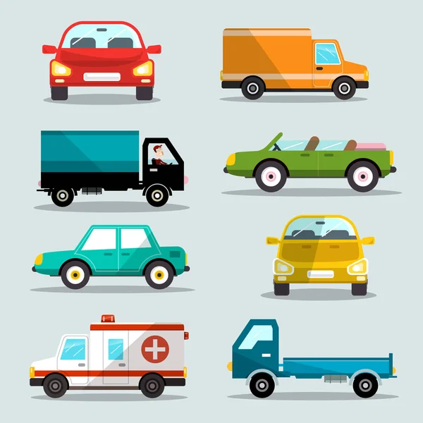 Vector Cars Set. Car Icons. — Stock Vector