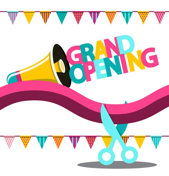 Grand Opening Vector-Banner — Stock Vector