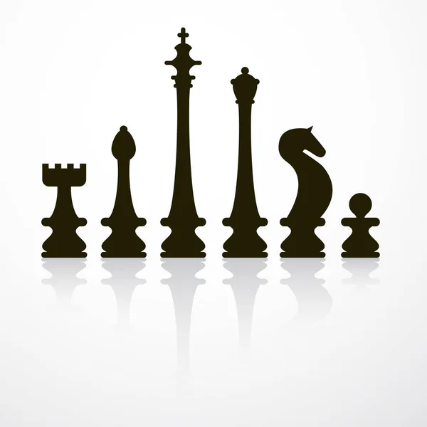 Chess Pieces Vector Illustration — Stock Vector