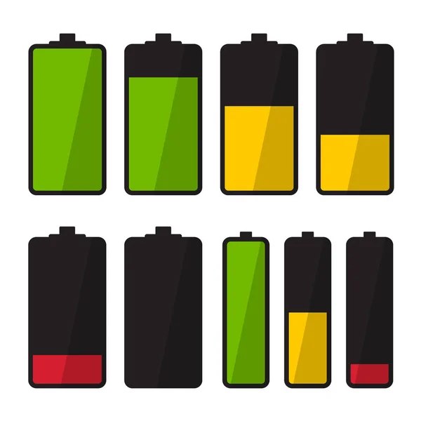 Ikona baterii. Wektor Symbol proste energii. — Wektor stockowy