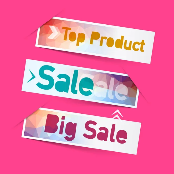 Sale Top Product Labels Vector Icons — Stock Vector