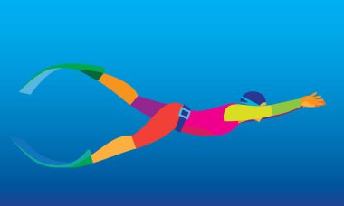 eğitim bir yüzme havuzunda Freediver