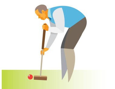 Kroket. Adam ile kroket malle