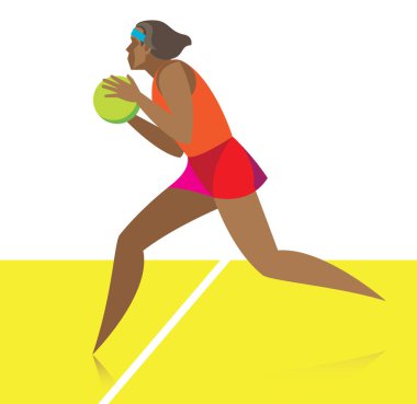 Kadın netball'ın oyuncusu. GS. hedef Shooter