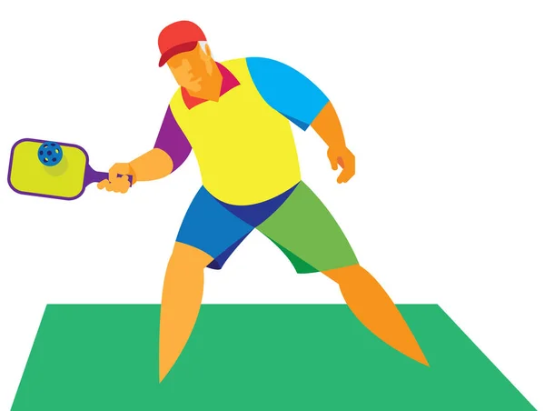 Raket sporu. Yaşlı adam