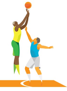 Basketbol küçük ileri saldırı yüzük