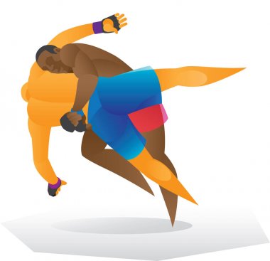 MMA savaşçı tutar rakip atmak