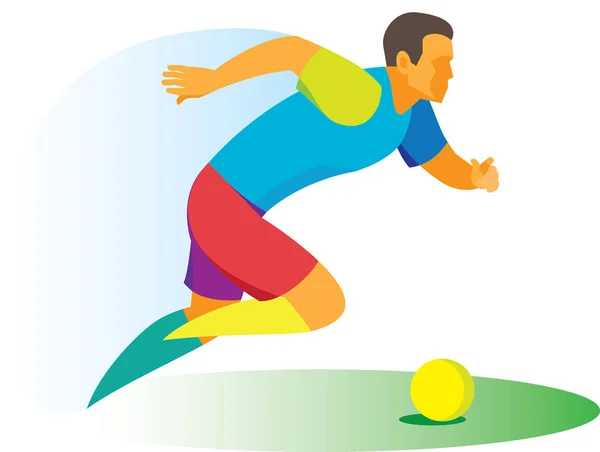 Hızla ileri iterek bir genç oyuncu