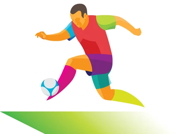 Genç futbolcu hızla kapıyı saldırmak