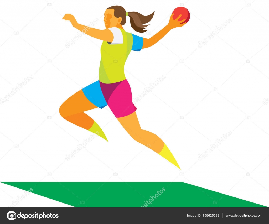 Resultado de imagem para MULHERES JOGANDO HANDEBOL - DESENHOS