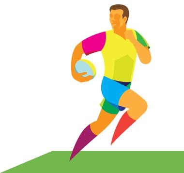 Rugby oyuncusu bir saldırı başlattı